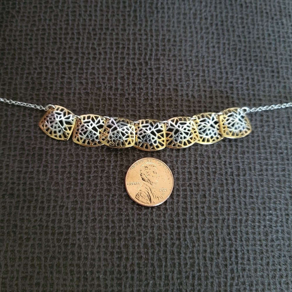 Argento Vivo Square⏹️ Plate🍽 Necklace - Picture 7 of 15